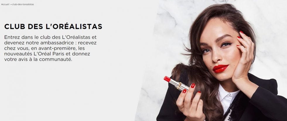 Loreal Testeur : Tester les produits gratuitement